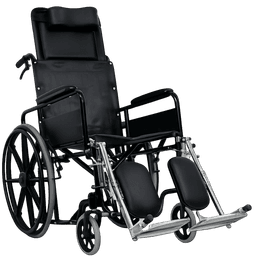 Silla de ruedas con respaldo reclinable