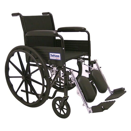 Silla de Ruedas Tuffcare esmalte con Elevapies 227EBK - Vista 1