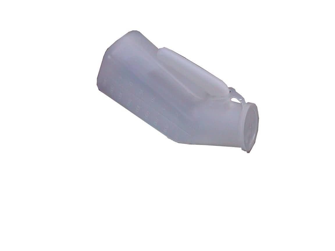 Orinal masculino de plástico con tapa - Vista 1